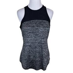 Athleta Black Gray Sleeveless Active Athletic Workout Tank Top Size XS